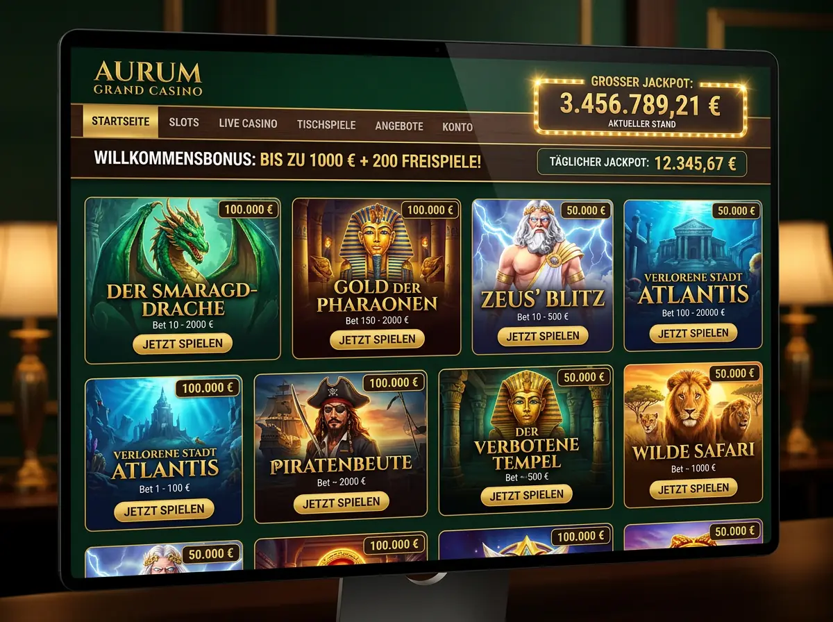 Allyspin — Spielsaal und Angebot